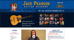 Desktop Screenshot of jackpearsonguitar.com