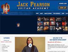 Tablet Screenshot of jackpearsonguitar.com